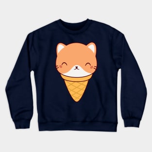 Kawaii Cute Cat Ice Cream Crewneck Sweatshirt